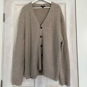 NWOT James Perse 100% cashmere men’s cardigan